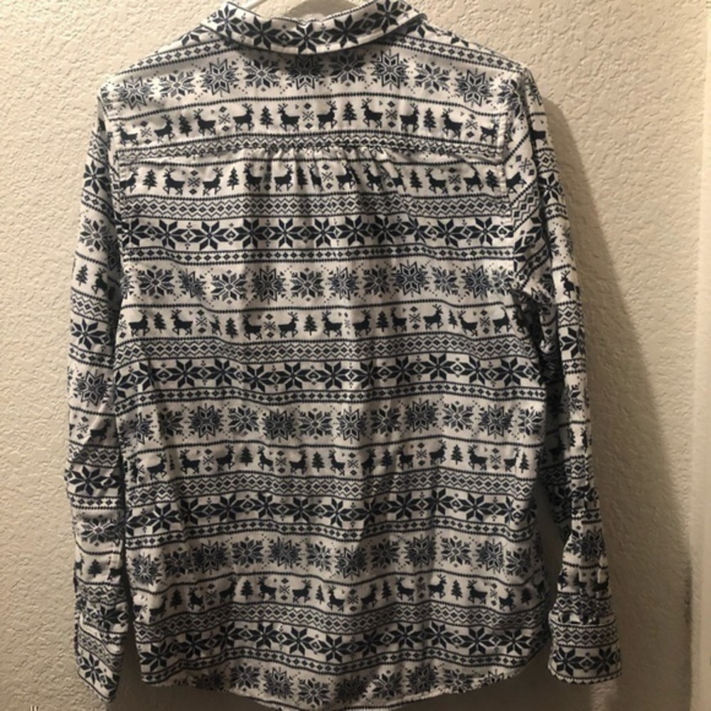 Lands End flannel Shirt 100% cotton - Picture 7 of 9